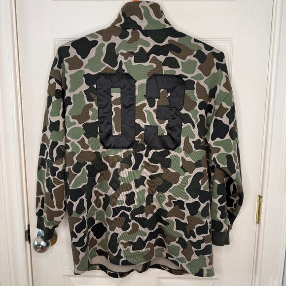 Adidas Camo Track Jacket Full Zip Fleece Lined Size Medium - Picture 6 of 9